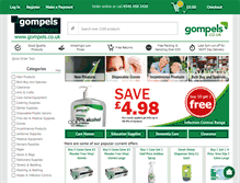 Tablet Screenshot of gompels.co.uk